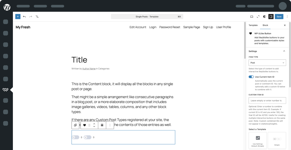 Block Editor